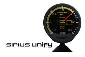 GReddy Sirius Unify Fuel Pressure Gauge Set (Sirius Meter w/Fuel Press Sensor Set & Vision Disp)