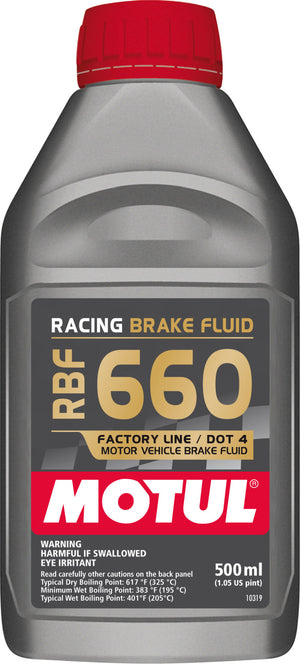 Motul 1/2L Brake Fluid RBF 660 - Racing DOT 4