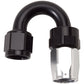 Russell Performance -6 AN Black/Silver 180 Degree Tight Radius Full Flow Swivel Hose End