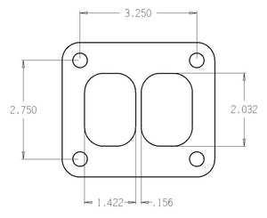 Cometic Turbo FLG T-Series Exhaust Inlet .010in Exhaust Gasket