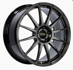 BBS FS 19x8 5x112 ET30 Diamond Black Wheel - 82mm PFS Required