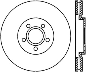 StopTech 03-09 Chrysler PT Cruiser Tur / 03-05 Dodge Neon SRT-4 Front Left Slotted & Drilled Rotor