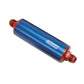 Russell Performance Red/Blue Anodized Aluminum (8-1/4in Length -10 male inlet/outlet)