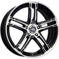 Enkei FD-05 17X7 5x112 50mm Offset 72.62mm Bore Black Machined Wheel (MOQ 40)