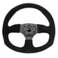 NRG Reinforced Steering Wheel (320mm Horizontal / 330mm Vertical) Black Suede w/Black Stitching