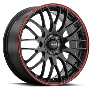 Maxxim Maze 16x7 10x100/114.3 ET40 Black/Red Stripe