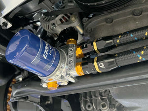 GReddy AN16 90 Degree Swivel Hose End - Black/Gold Anodized