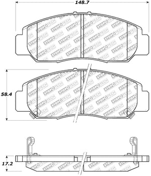 StopTech Street Select Brake Pads - Front