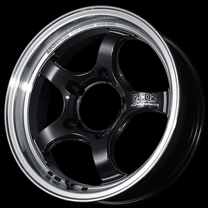 Advan RG-D2 17x7.5 / +50 Offset / 5-100 / 63mm Bore / Machining & Black Gunmetallic