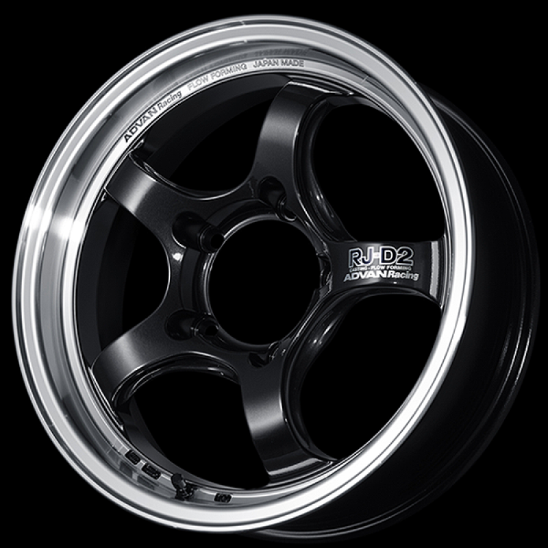 Advan RG-D2 17x8.5 / +31 Offset / 5-114.3 / 73mm Bore / Machining & Black Gunmetallic