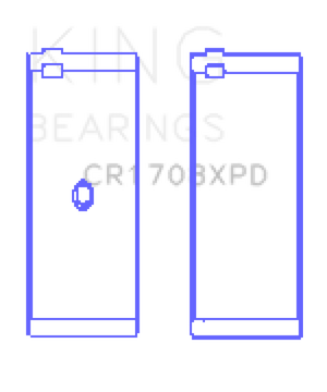 King Engine Bearings Chevrolet Custom Performance (Size STDX) Connecting Rod Bearing Set