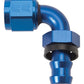 Russell Performance -6 AN Twist-Lok 90 Degree Hose End (Blue)