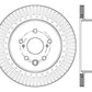 StopTech Lexus 13-15 GS350/14-15 IS350/13-15 GS350H/15 RC350 Right Rear Drilled Sport Brake Rotor