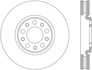 StopTech 13+ Dodge Dart Performance Slotted & Drilled Front Left Rotor