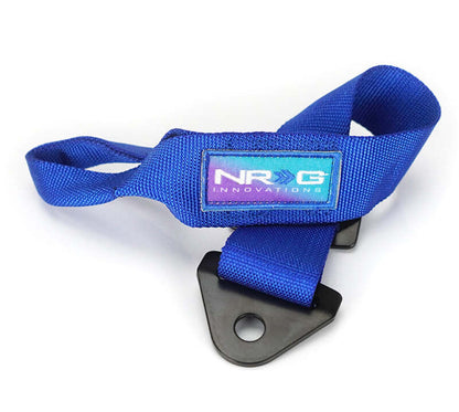 NRG Universal Tow Strap 24in Adjustable - Blue