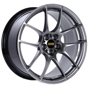 BBS RF 18x9 5x114.3 ET48 Diamond Black Wheel -82mm PFS/Clip Required