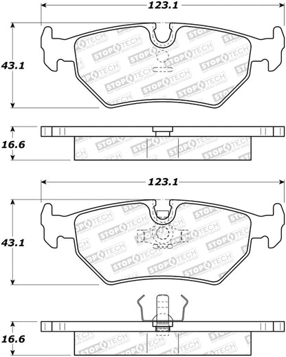 StopTech Street Brake Pads - Front