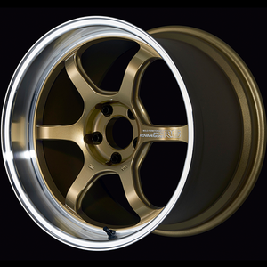 Advan R6 18x8.0 +45 5x114.3 Machining and Racing Brass Gold Wheel