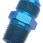 Russell Performance -8 AN to 1/4in NPT Straight Flare to Pipe (Blue)