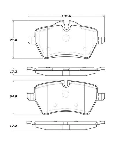 StopTech Street Touring 06-09 Mini Cooper/Cooper S Front Brake Pads