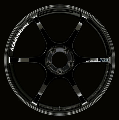 Advan RGIII 19x8.5 +45 5-112 Racing Gloss Black Wheel