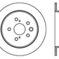 StopTech 06-10 Lexus IS 250/IS 300/IS 350 SportStop Slotted & Drilled Right Rear Rotor