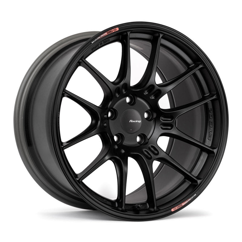 Enkei GTC02 18x8 5x114.3 35mm Offset 75mm Bore Matte Black Wheel