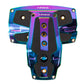 NRG Aluminum Sport Pedal A/T - Neochrome w/Black Rubber Inserts