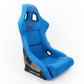 NRG FRP Bucket Seat ULTRA Edition - Large (Blue Alcantara/Gold Glitter Back)