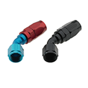 Fragola -12AN x 45 Degree Pro-Flow Hose End - Blue/Red