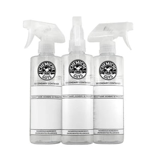 Chemical Guys Secondary Container Dilution Bottle With Professional Standard Sprayer - 16oz (3 Pack)