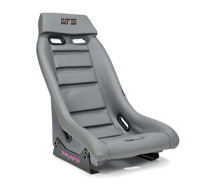 NRG GT Retro Bucket Seat -Gunmetal PVC Leather Gunmetal Stitching Multicolor Fiberglass Back Glitter