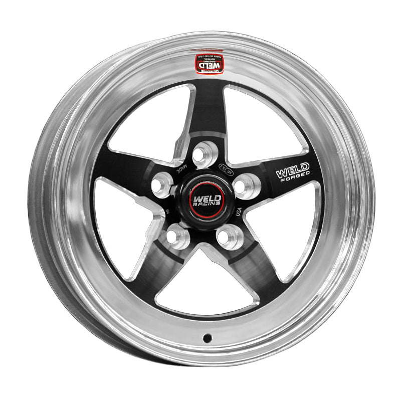 Weld S71 15x17.33 / 5x4.75 BP / 5.5in. BS Black Wheel (Medium Pad) - Non-Beadlock