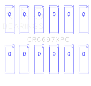 King Engine Bearings Nissan RB25DET/RB26DETT 24V pMaxKote Performance Rod Bearing Set - Size STD