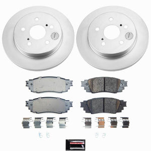 Power Stop 24-26 Toyota Corolla Cross Rear Z17 Coated Brake Kit