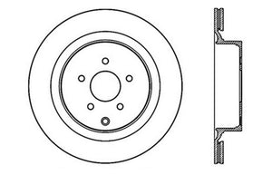 StopTech 09 Infiniti FX50 SportStop Slotted & Drilled Rear Left Rotor