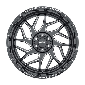 Weld Off-Road W117 20X10 Fulcrum 5X139.7 5X150 ET13 BS6.00 Gloss Black MIL 110.2