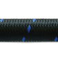 Vibrant -10 AN Two-Tone Black/Blue Nylon Braided Flex Hose (20 foot roll)