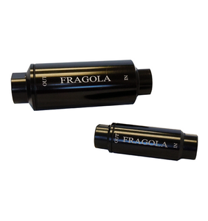 Fragola Fuel Filter -10AN In/Out 10 Micron Black