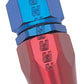 Russell Performance -12 AN Red/Blue Straight Full Flow Hose End