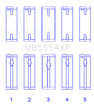 King Engine Bearings Toyota 3SGTE Performance Main Bearing Set - Size STD