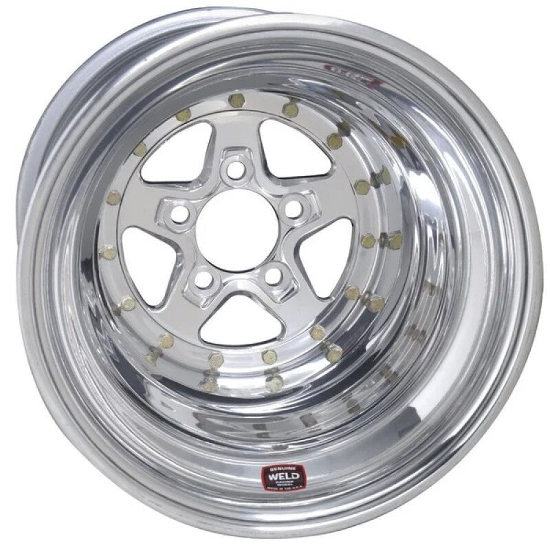 Weld Alumastar 2.0 15x14 / 5x4.75 BP / 5in BS Polished Wheel Non-Beadlock