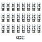 Russell Performance -6 AN Endura Pwerflex Power Steering Straight Hose Ends (25 pcs.)