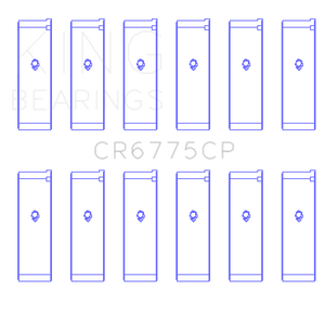King Engine Bearings Nissan Vq35DE (Size +0.75mm) Connecting Rod Bearing Set