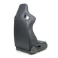 NRG Omega Reclinable Racing Seat (Pair) Black with Black Carbon Vinyl Back