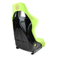 NRG FRP Bucket Seat PRISMA Edition - Large (Neon Green Alcantara/  Pearlized Back)