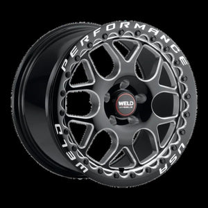 Weld Solana Beadlock 17x11 / 5x120.65 BP / ET41 / 78.1mm Bore - Gloss Black MIL DIA Wheel