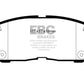 EBC 92-01 Toyota Camry 2.2 Redstuff Front Brake Pads