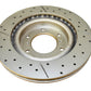 DBA 08-12 Nissan Pathfinder 5.6L Front Drilled & Slotted Street Series Rotor