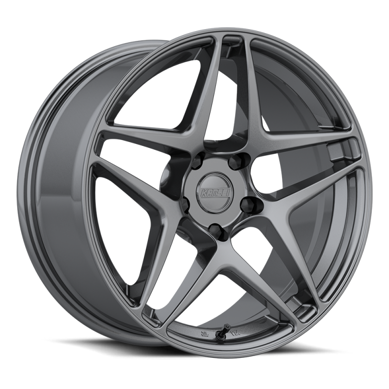 Kansei K15G Astro 18x9.5in / 5x100 BP / 22mm Offset / 73.1mm Bore - Gunmetal Wheel